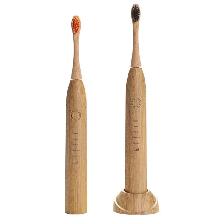Bamboo Electric Sonic Replaceable Head Toothbrush