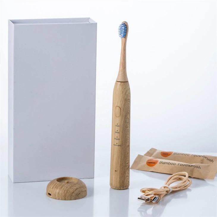 Bamboo Electric Sonic Replaceable Head Toothbrush