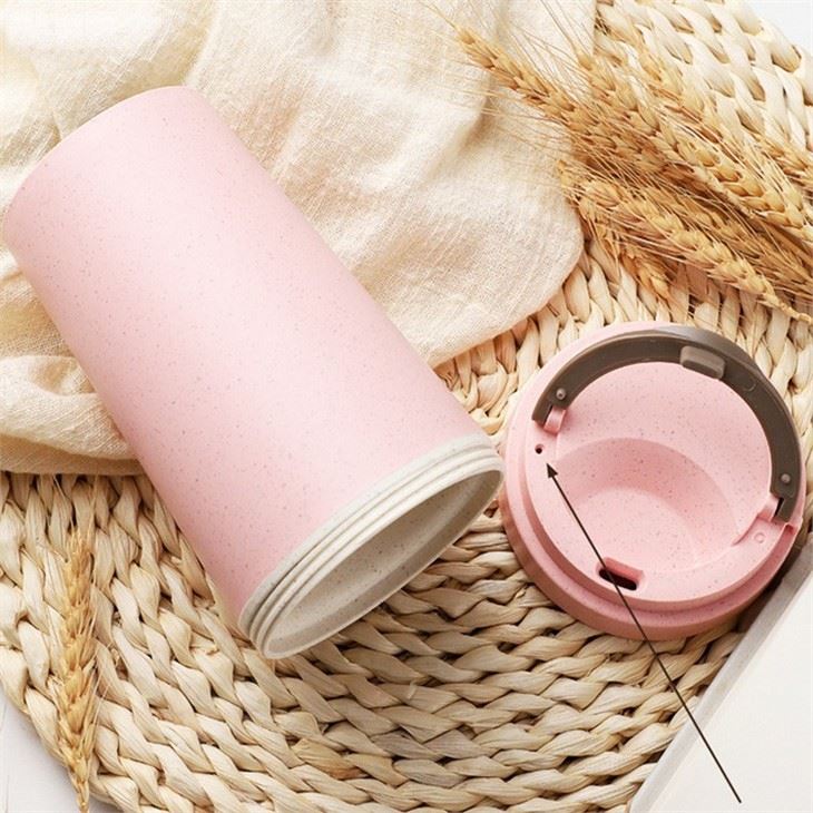 eco friendly reusable coffee cups wheat straw cups